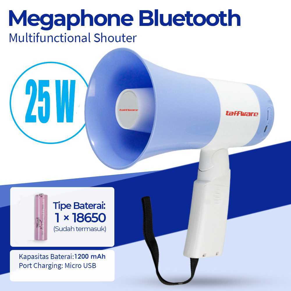 ( 100% BARANG ORI ) Taffware Toa Megaphone Bluetooth Multifunctional Shouter 25W - 619FB