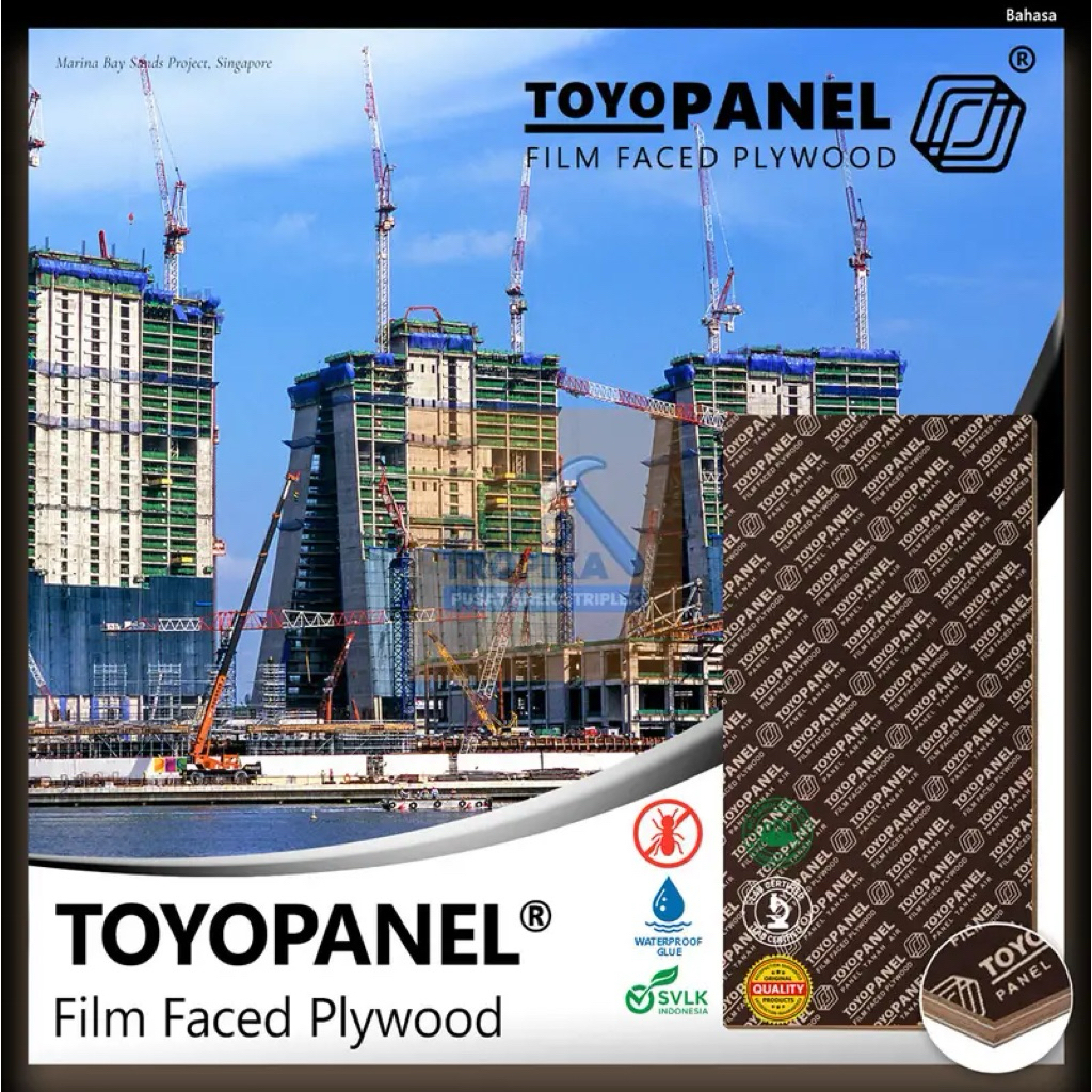 TOYOPANEL® – Film Faced Plywood | Triplek Film Phenolic Cor 2 Muka, Digunakan Berulang 8~10x!