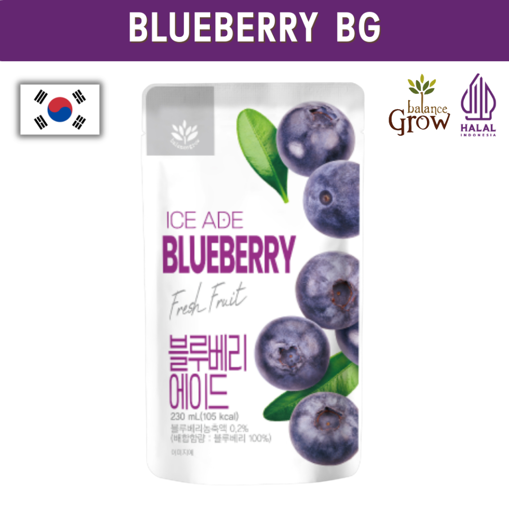 BALANCE GROW BLUEBERRY ADE 1 PCS MINUMAN KOREA HALAL BPOM