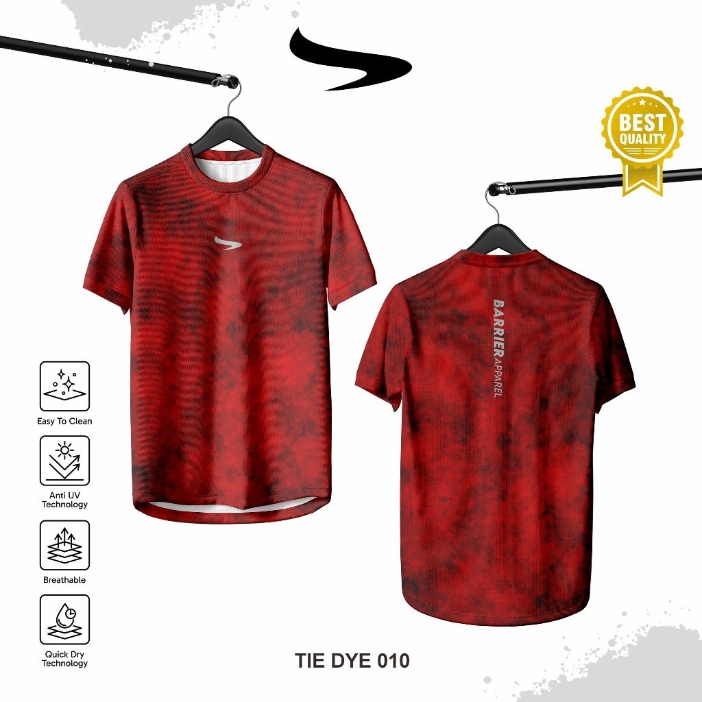 KAOS JERSEY TIE DYE - JERSEY RUNNING PRIA & WANITA - JERSEY RUNNING TIE DYE