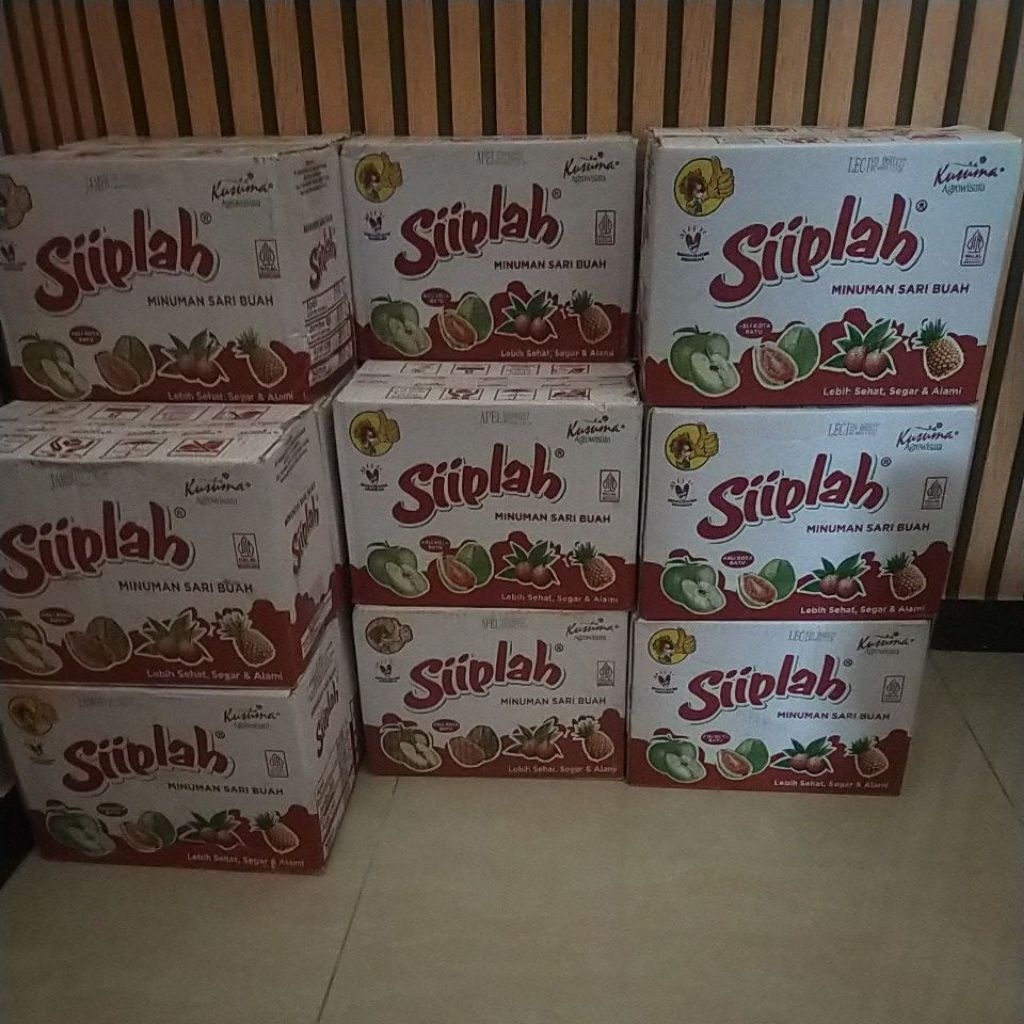 SBR Sembako | Minuman Sari Buah Siiplah 1 Dus 120ml x 32 Cup | Siiplah Jambu | Siiplah Apel | Siipla