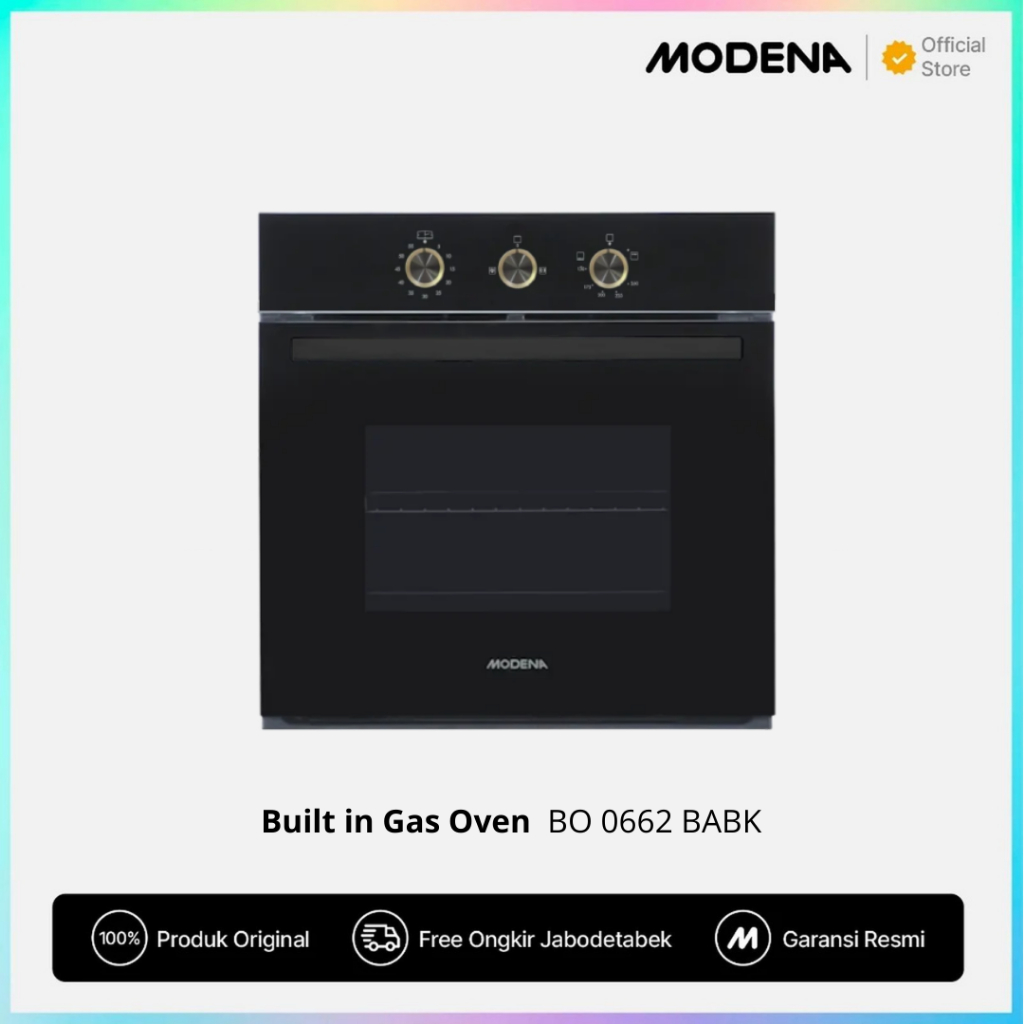 Modena BO 0662 BABK Built in Gas Oven Tanam 60cm 60iter