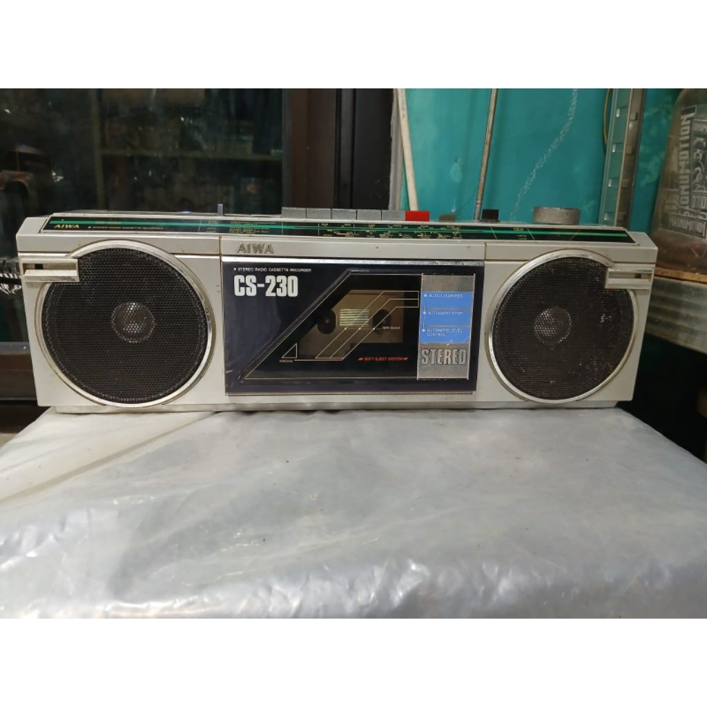 mini compo aiwa cs-230 normal baik