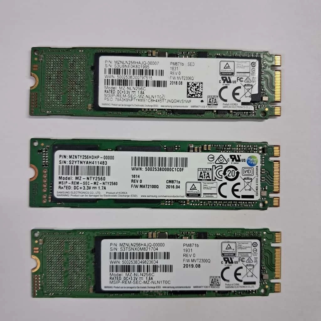 SSD M2 NVME 256GB Seken Copotan - NVME 512GB Samsung PM981a Second Health 98%