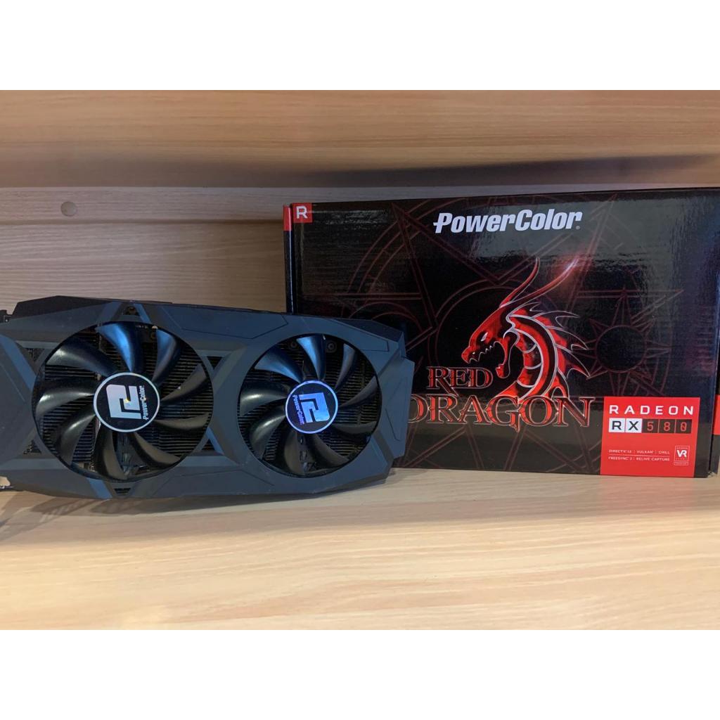 VGA AMD POWERCOLOR RX580 / RX 580 8GB GDDR5 RED DRAGON - VGA GAMING BUDGET 1080P