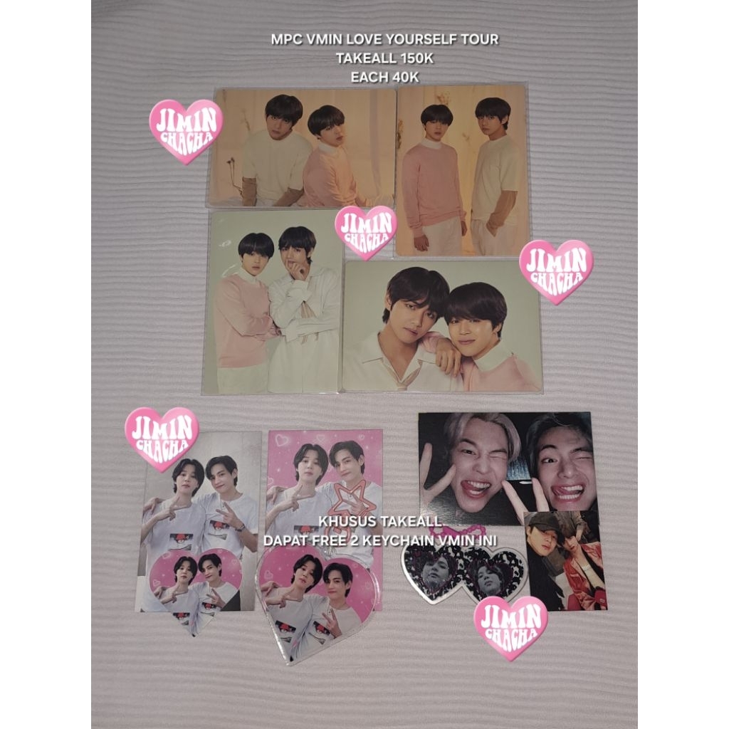 VMIN MPC BTS LY MINI PHOTOCARD LOVE YOURSELF
