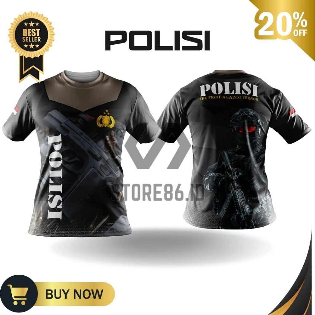 JERSEY POLISI FULLPRINT SUBLIME / KAOS POLISI DRIFIT / JERSEY POLISI / FULL PRINTING