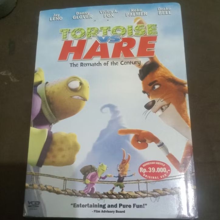 VCD Original TORTOISE vs HARE - The Rematch of The Century Feat JAY LENO Teks Indonesia