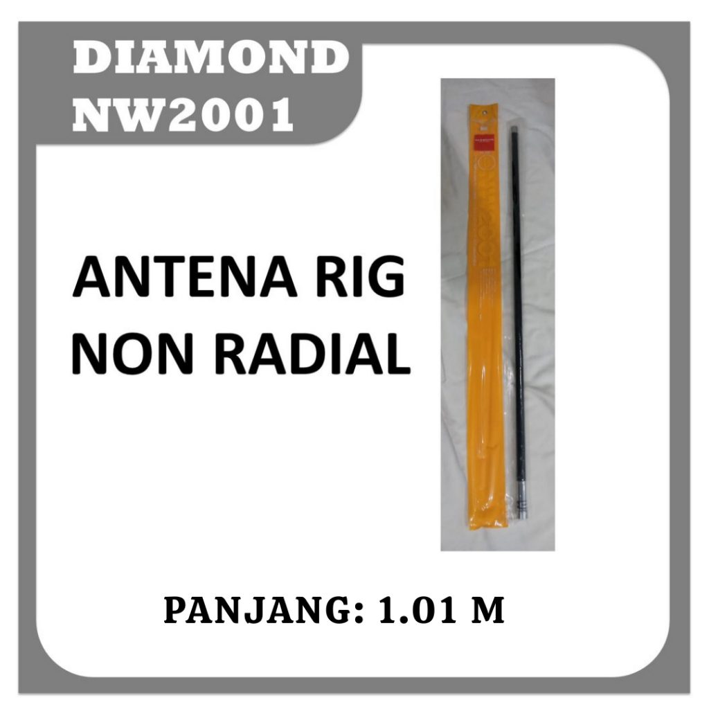 Antena Mobil Diamond Non Radial NW2001, Antenna Mobil Jeep Anten Hartop NW 2001 VHF UHF Dualband