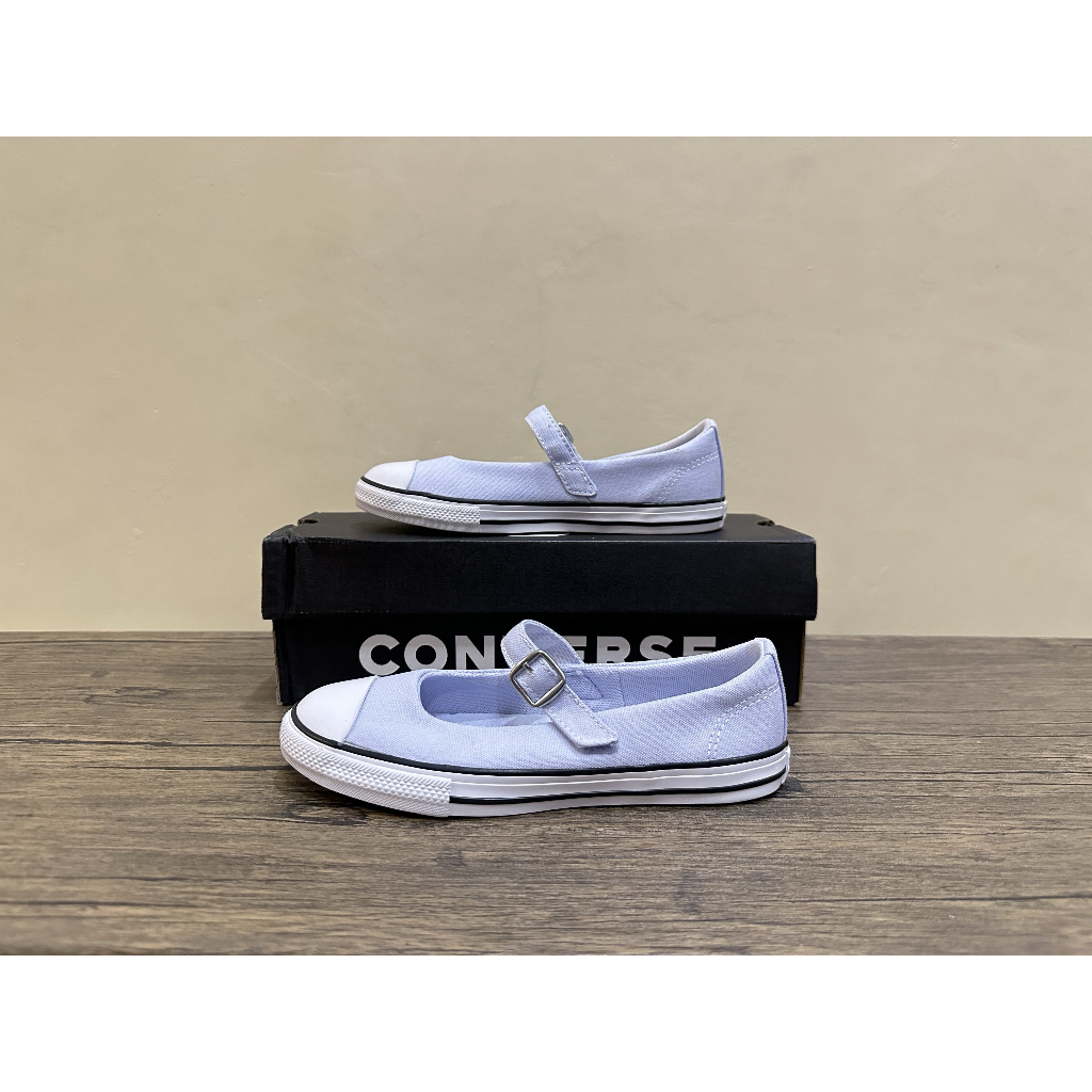 Sepatu casual anak sneakers Converse CTAS Dainty Mary Jane Ox Blueberry Ice A13445C Original