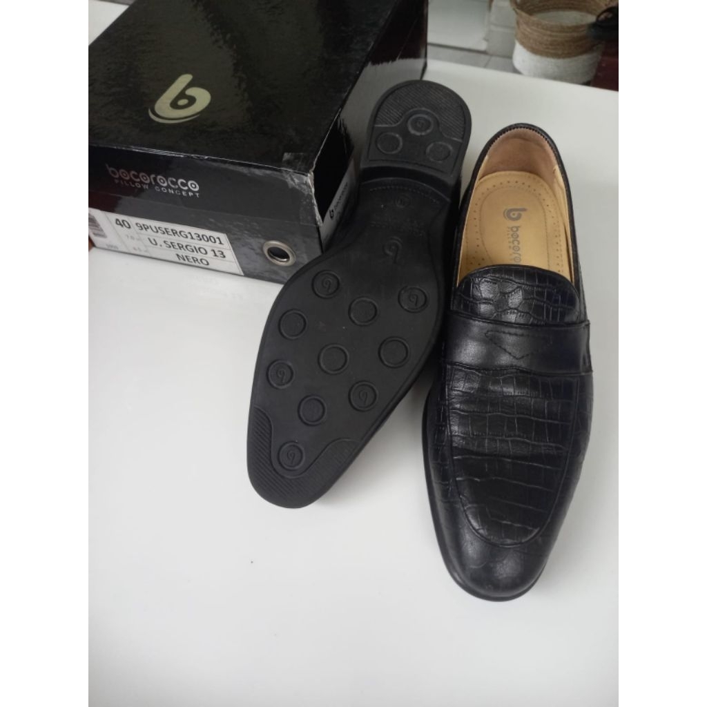 Bocorocco Sepatu Pentopel pria/ sepatu kulit asli