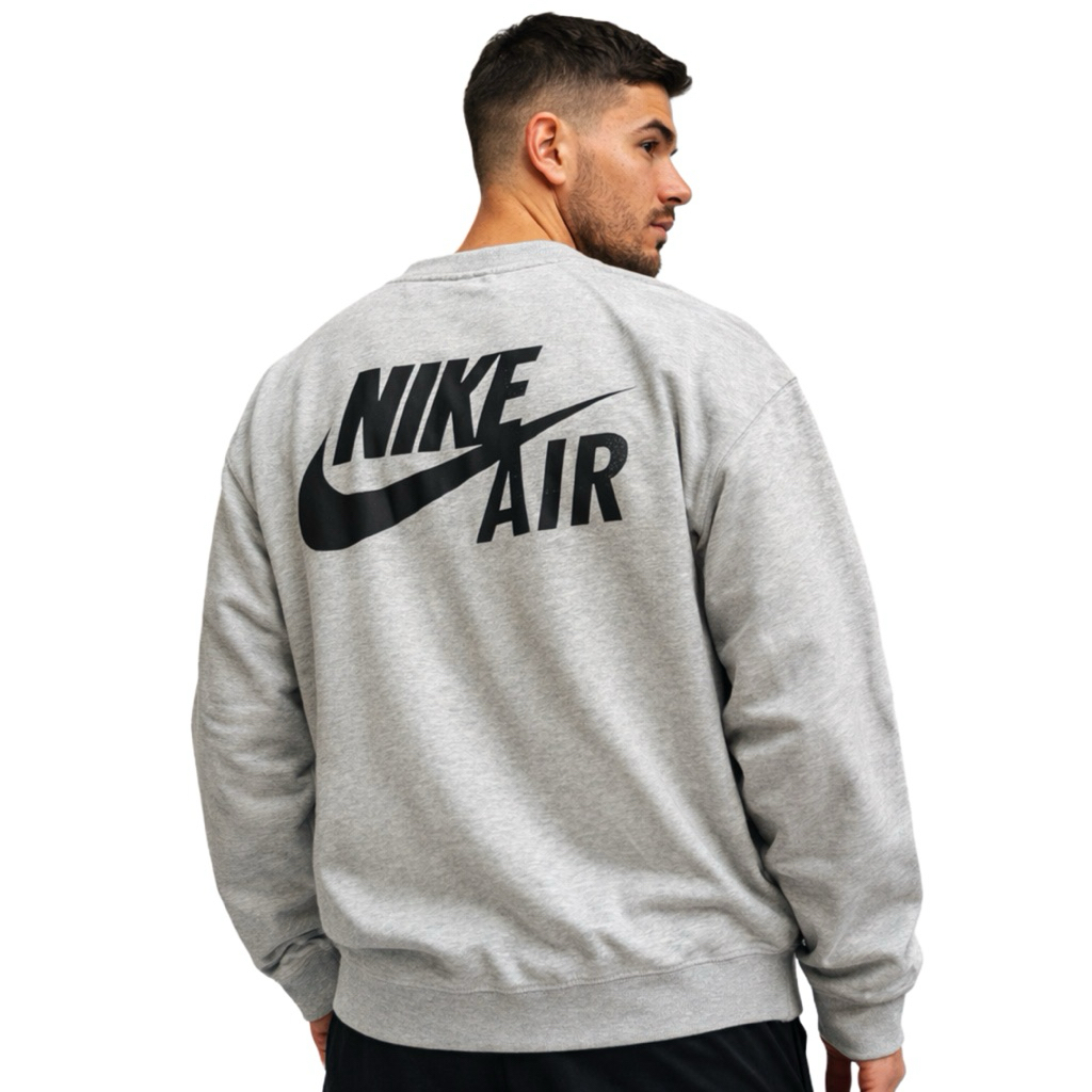 Nike Big Logo Crewneck Grey