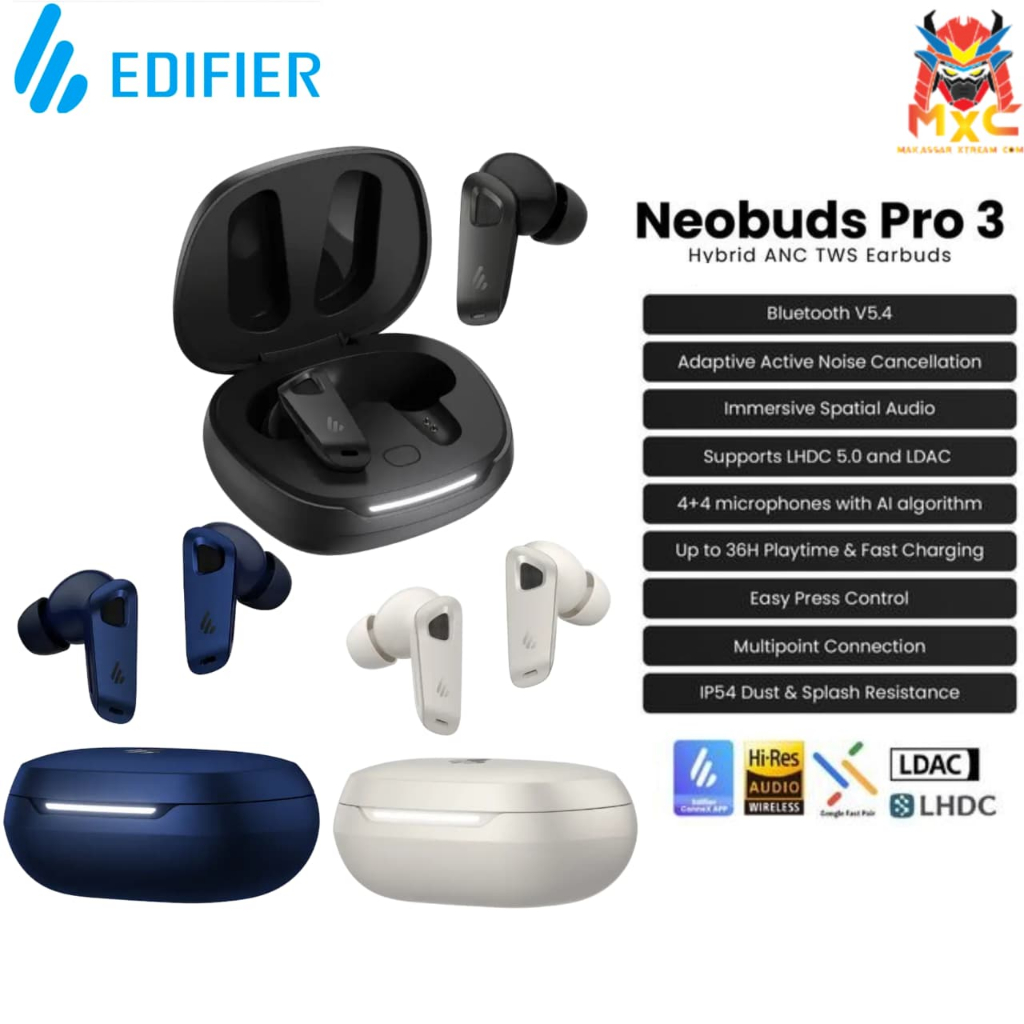 EDIFIER NeoBuds Pro 3 True Wireless Noise Cancelling Earbuds