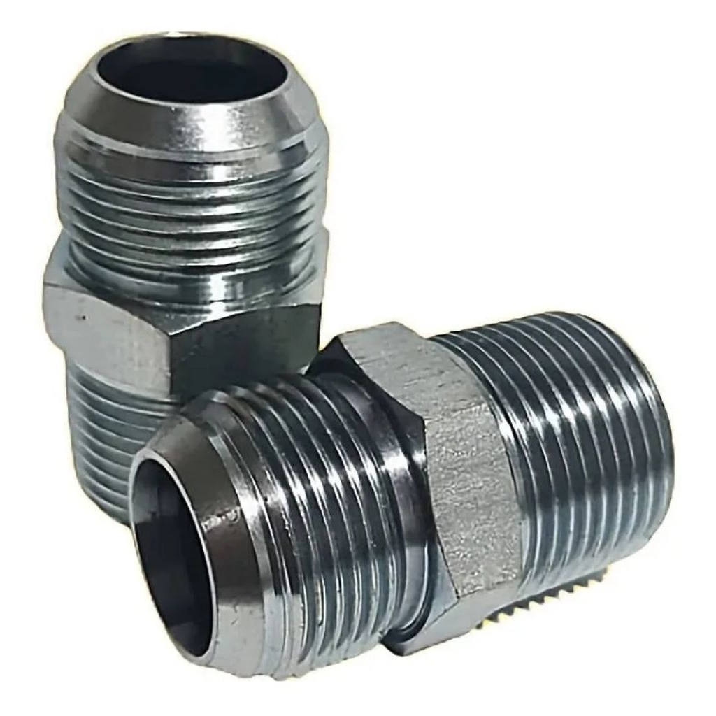 Double nepel 3/8" npt x jic