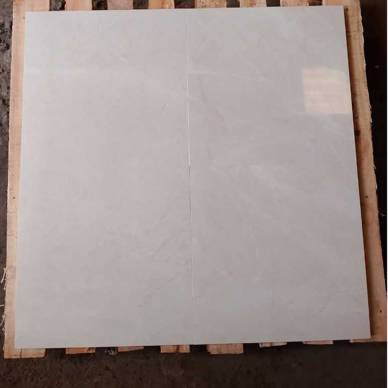KERAMIK LANTAI GLOSSY CUTTING 50X50 SUN POWER NOVARA IVORY REC KERAMIK KILAP KERAMIK GLOSSY 50X50 KE