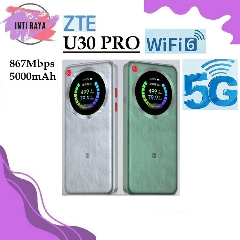 ZTE U30 PRO 5G NR Wi-Fi 6 AX MiFi Mobile Router 5000 mAh