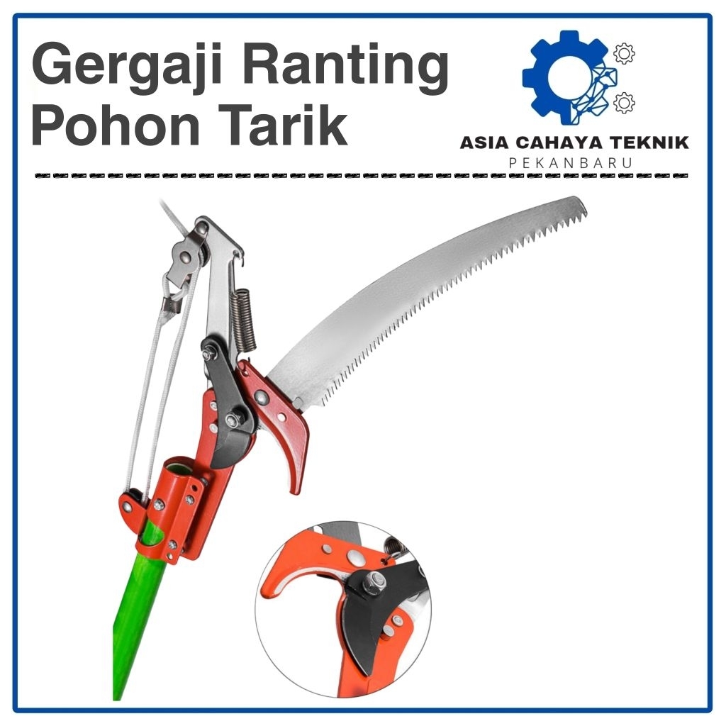 KOALA Gergaji Galah Alat Pemotong Ranting Dahan Kayu Pohon Tali Ikat