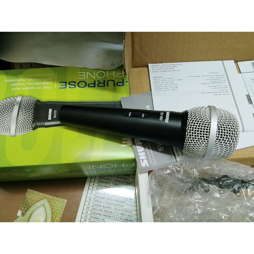 mik shure sv100-x original
