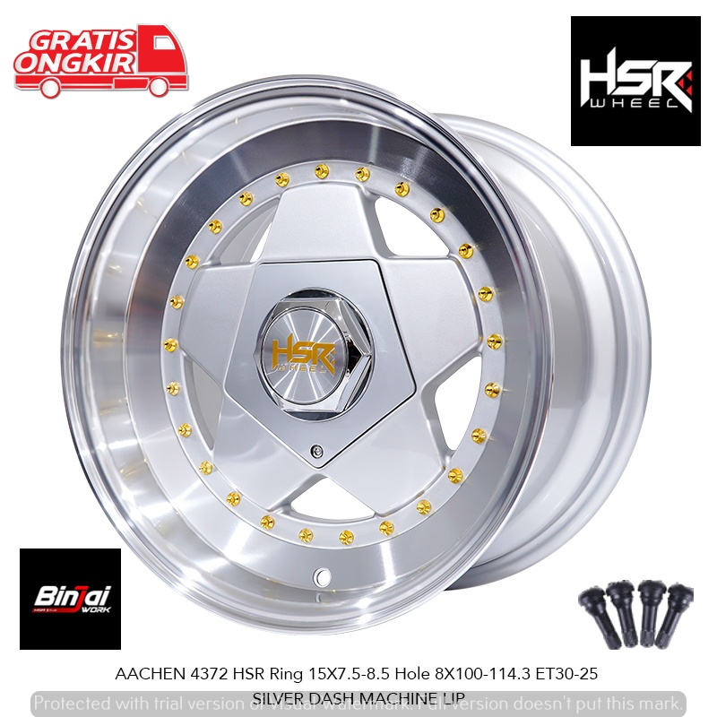 VELG CELONG MOBIL AVANZA CALYA SIGRA BRIO JAZZ YARIS BAKPAO AYLA AGYA VELG HSR TYPE AACHEN R15