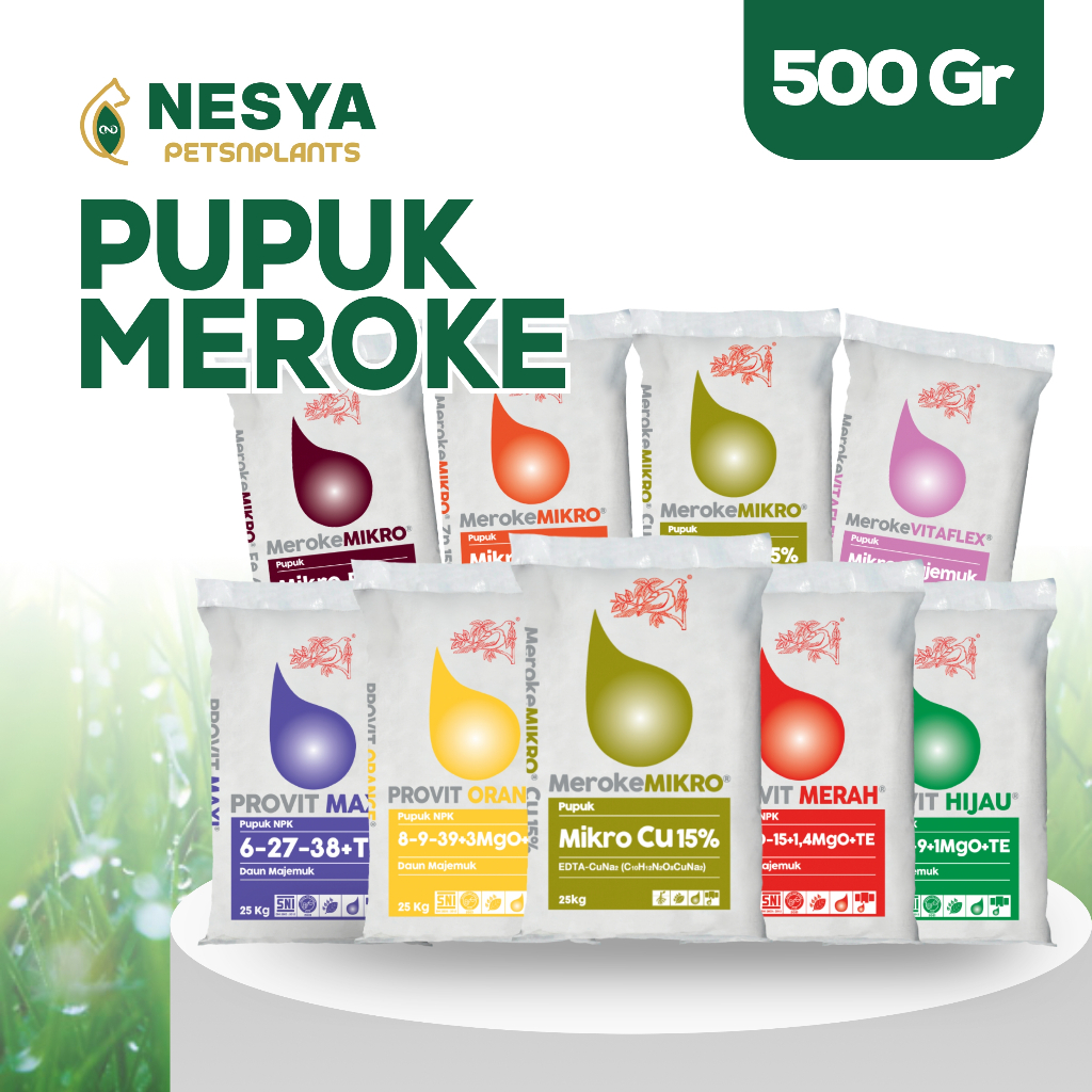 Meroke Fitaflex, Provit Maxi, Provit Merah, Provit Hijau, Provit Orange, Mikro Fe, Mikro Cu,Mikro Zn