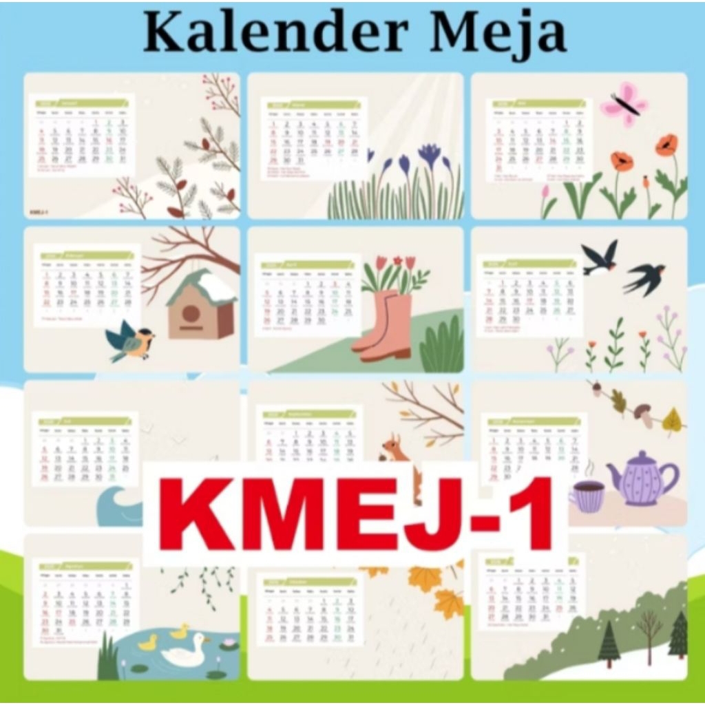 Kalender Aesthetic/Kalender Meja Aesthetic