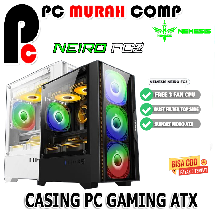 Casing Pc Micro ATX MINI ATX  AEROMAX POWER UP NEW