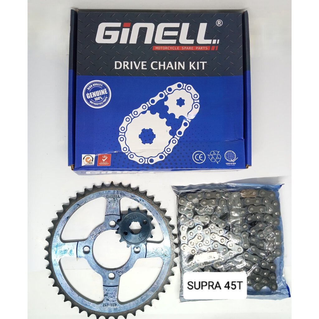 GEAR/GIR PAKET BIRU SUPRA FIT NEW 45T GINELL