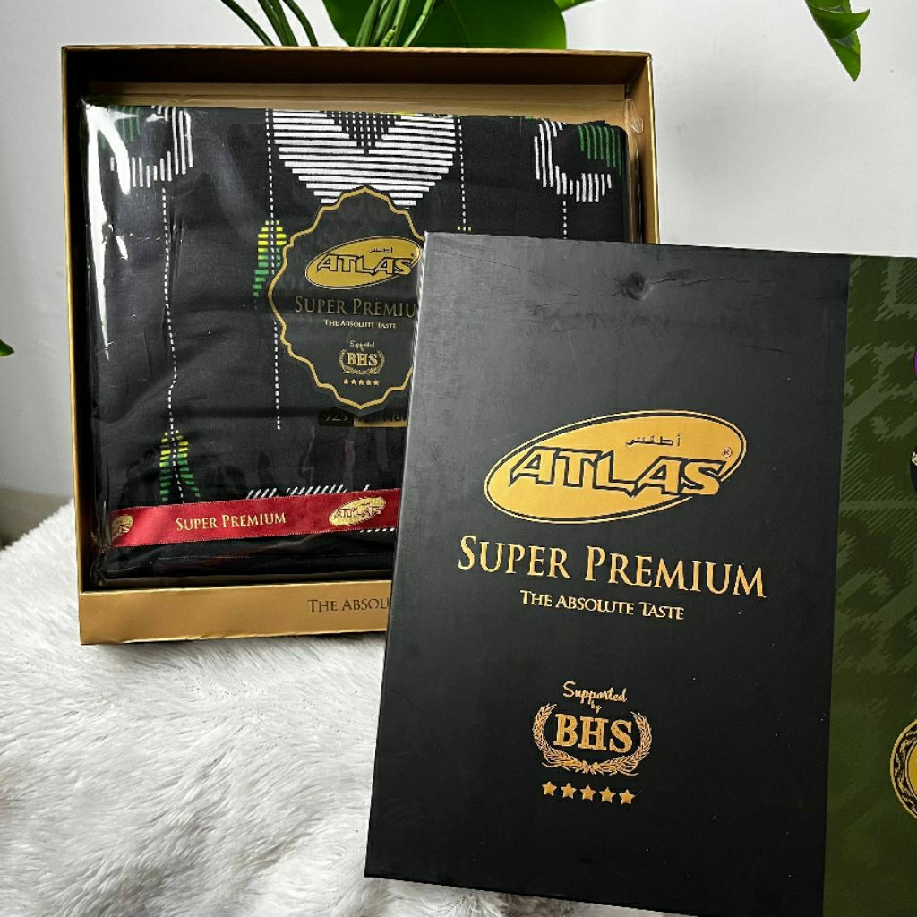 Sarung Atlas BHS Gold Hijau Super Premium