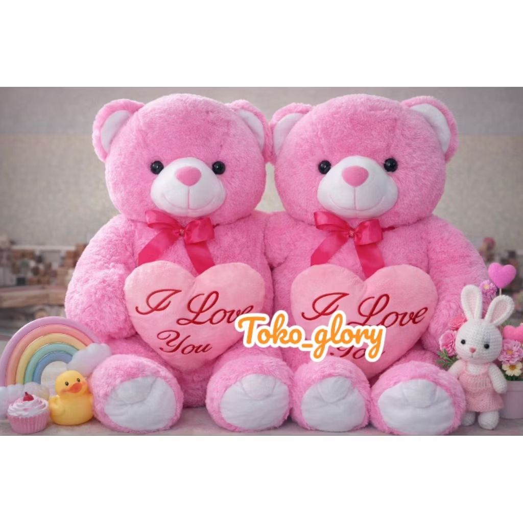 Boneka Bear Pink LoVe