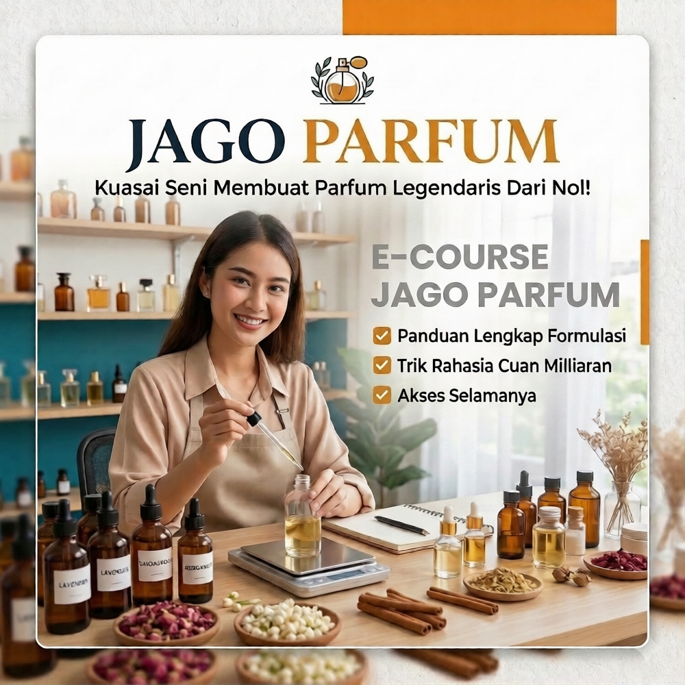 E-Course Jago Parfum: Panduan Lengkap Meracik & Rahasia Bisnis Parfum Miliaran