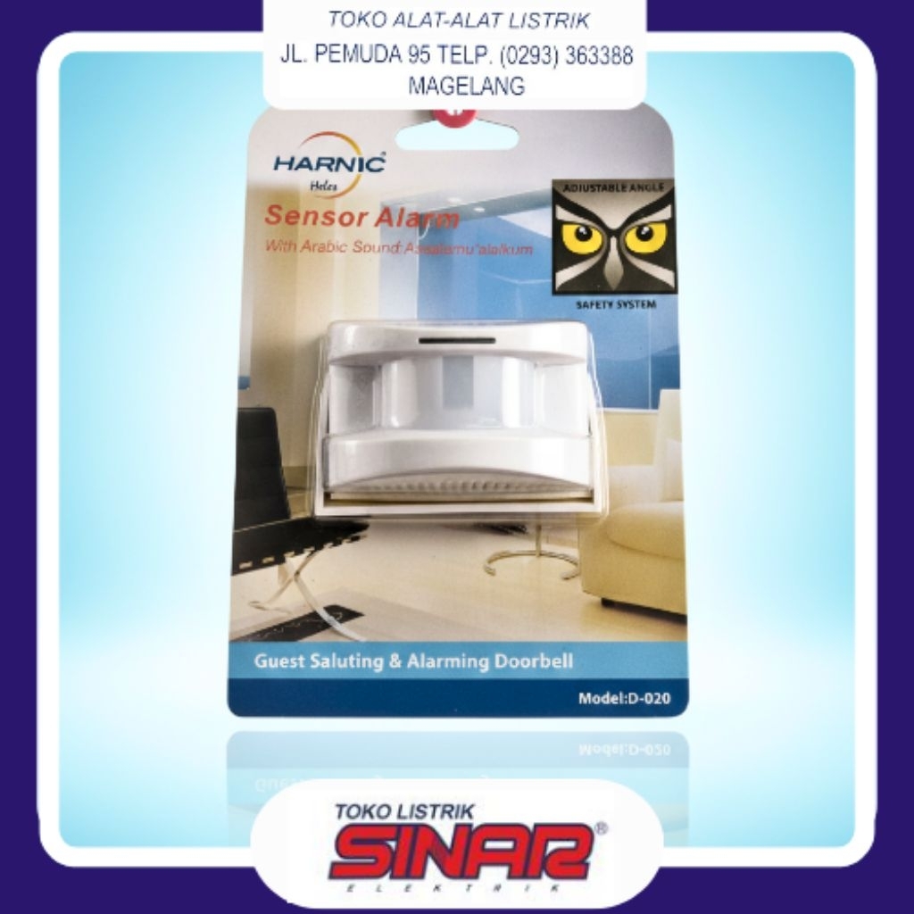 Sensor Alarm Assalamu’alaikum Harnic D-020 | Alarm Sensor Gerak Pintu Toko Rumah | Motion Sensor Doo
