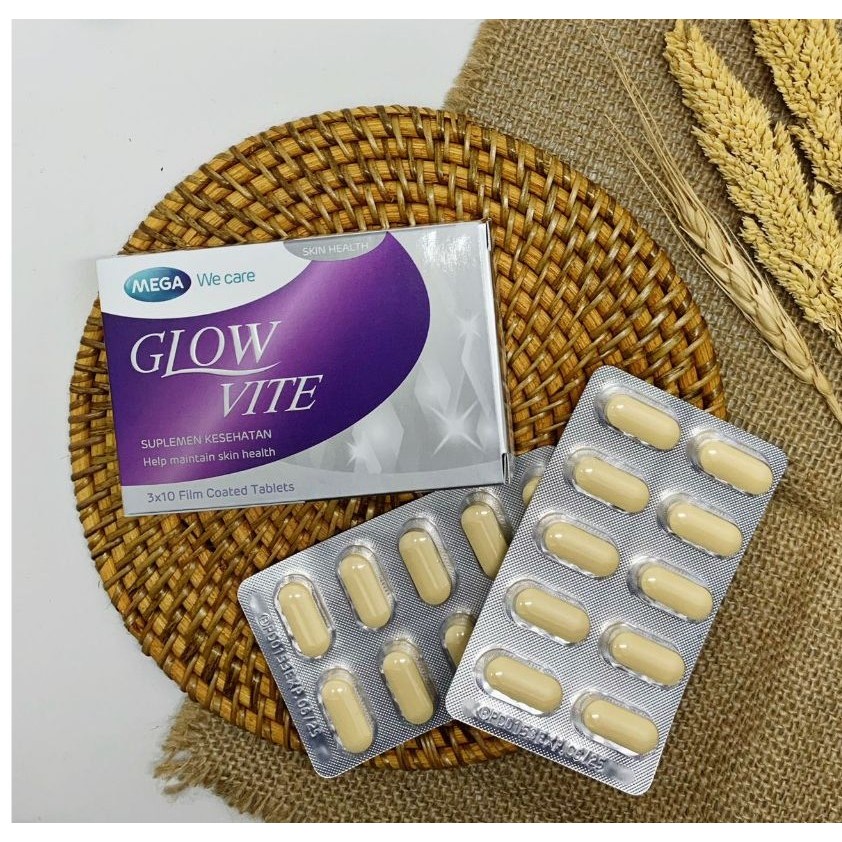 GLOW VITE by Mega WeCare Box isi 30 Capsul