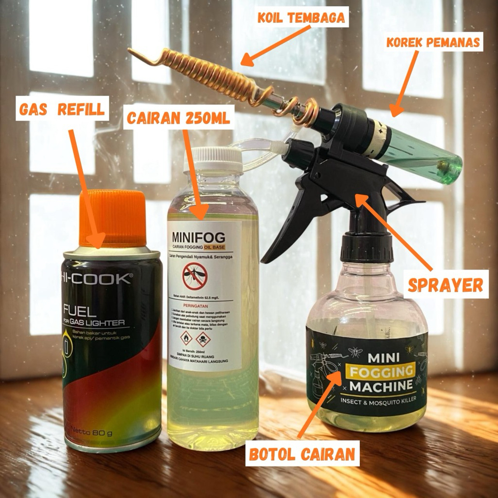 MINI FOGGING MACHINE/Alat Fogging Mini/ Alat Pengasapan Untuk Nyamuk dan Serangga (Tabung Biru Metal