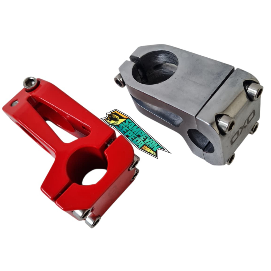 OXO Stem Sepeda BMX Oversize Alloy 22.2 28.6 Polish Chrome