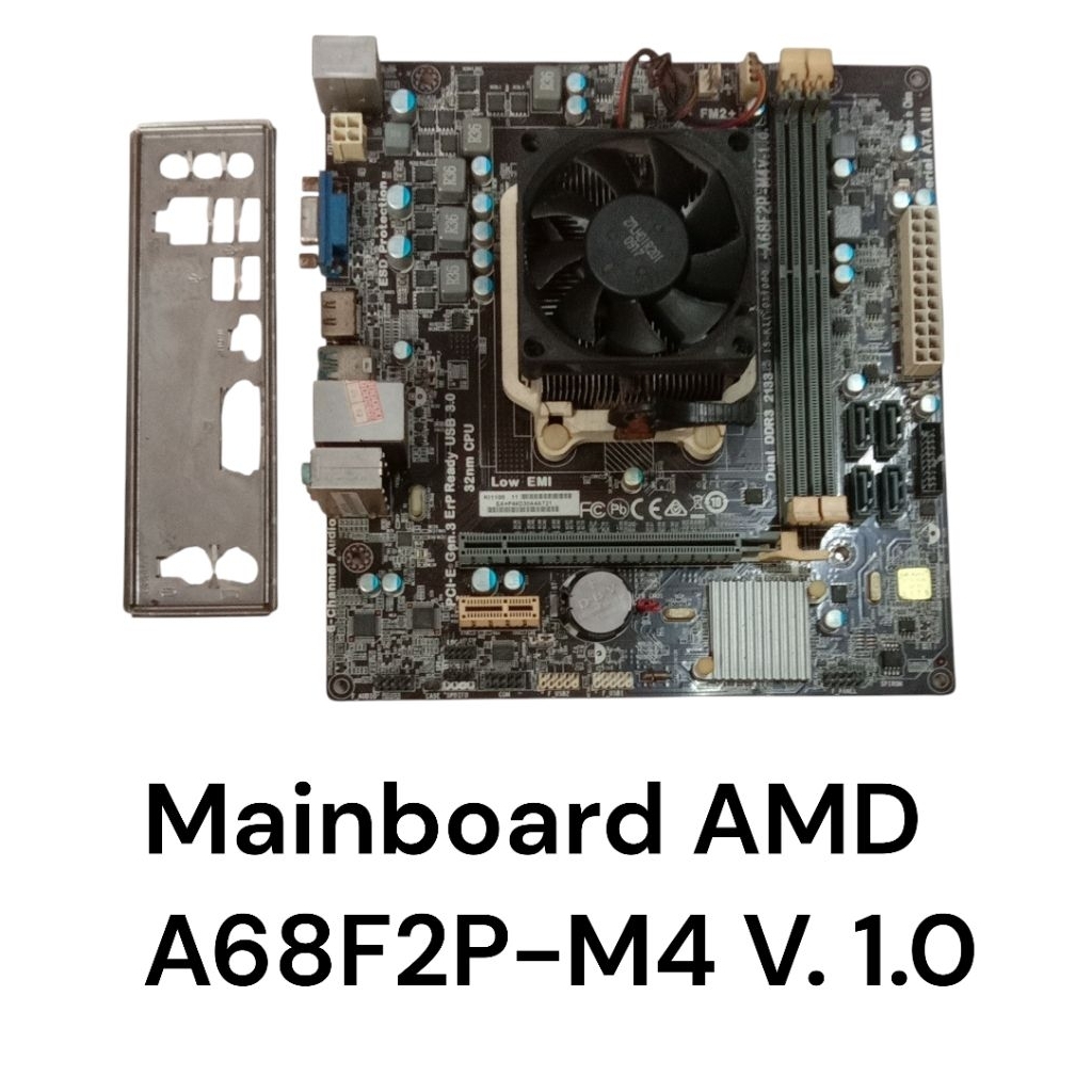 MOBO ECS AMD A68F2P-M4 V. 1.0 + PROC A8 + FAN