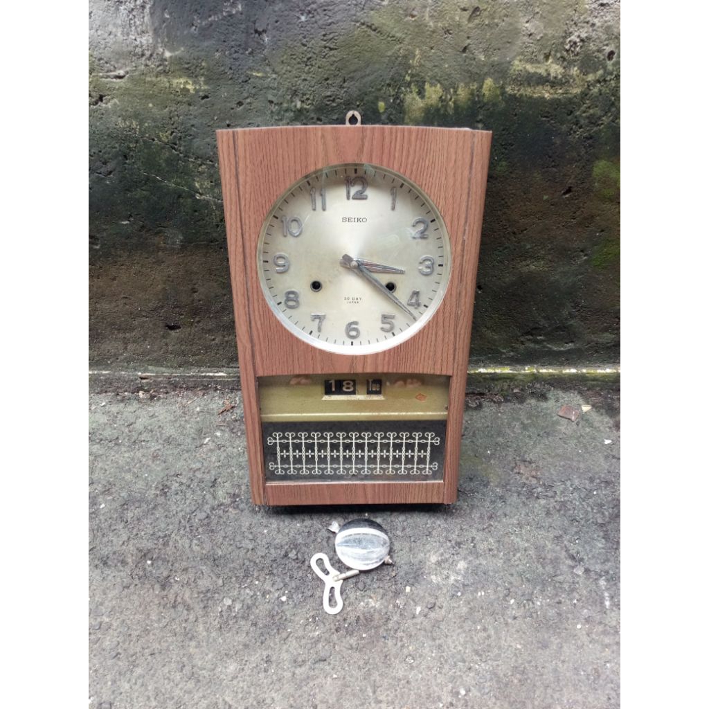 Jam Dinding Seiko Lobang 2 Jam Antik Jam Jadul Jam Lawas Jam Kuno