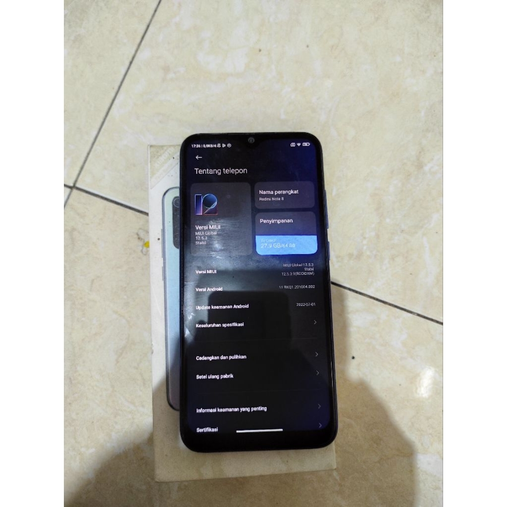 Redmi not 8 ram 4/64