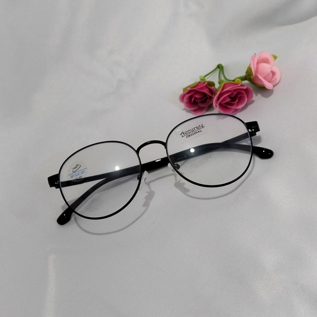 frame kacamata stylish accurate dengan desain round