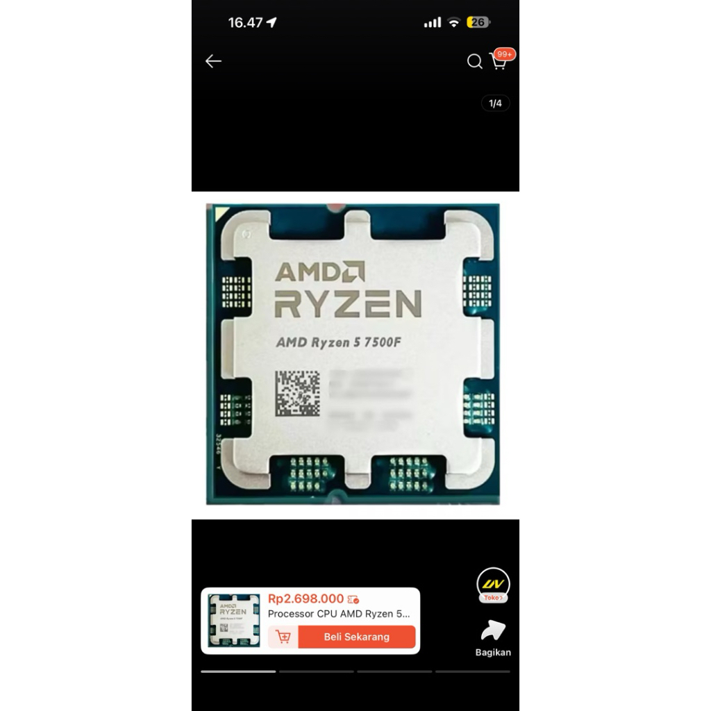 Processor CPU AMD RYZEN 5 7500f