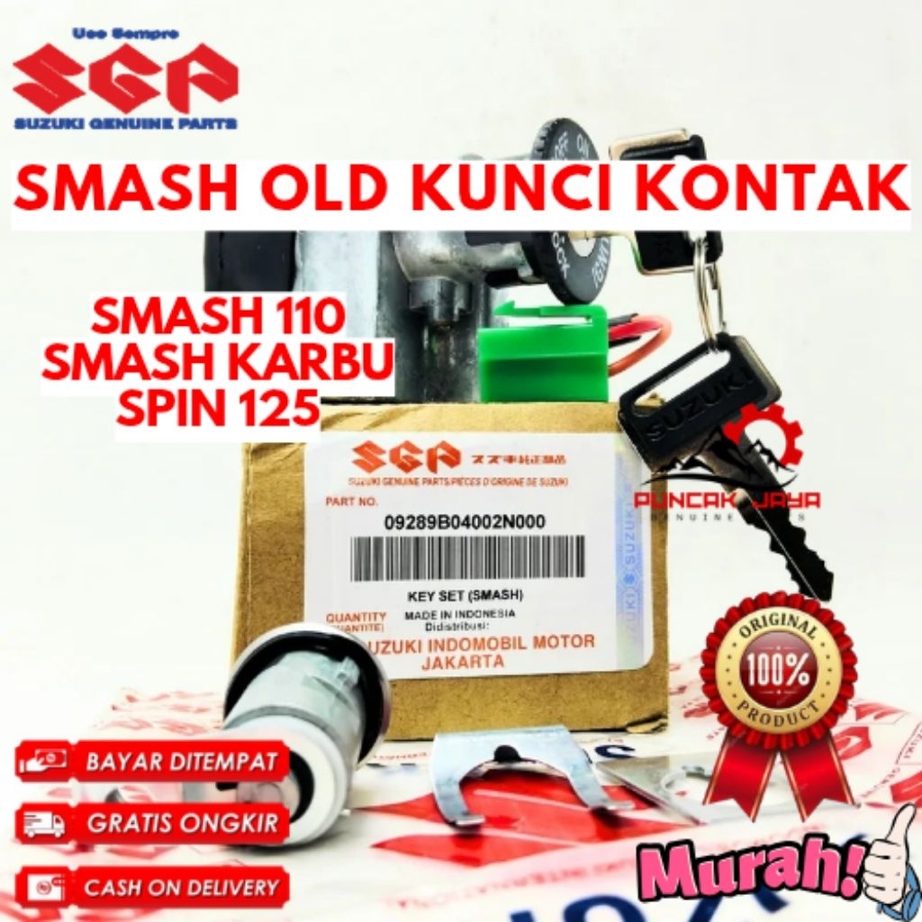 KUNCI KONTAK ORIGINAL SUZUKI KODE SMASH OLD, KUNCI KONTAK SMASH OLD, KUNCI KONTAK SMASH KARBU, KUNCI