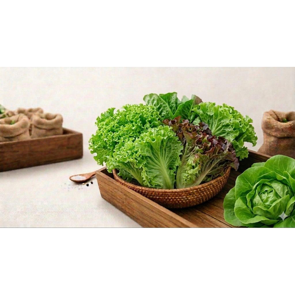 Sayur Organik Surabaya - Selada Keriting / Batavia 200 Gram