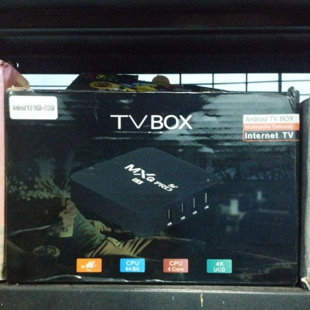 MXQ Pro 4K TV Box - Android Quad Core 1GB RAM 8GB ROM Hitam