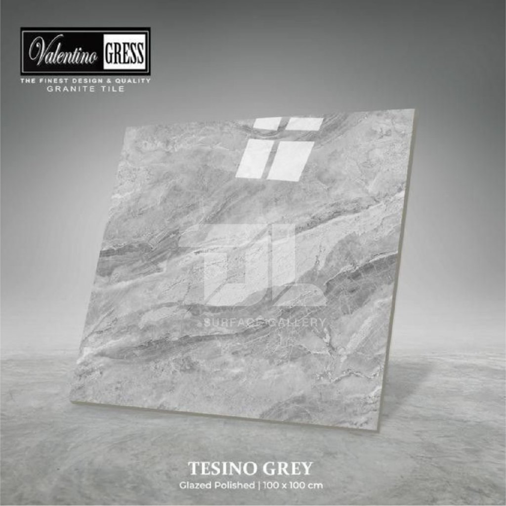 Granite Valentino Gress Tesino Grey 100x100 Homogenous Tile