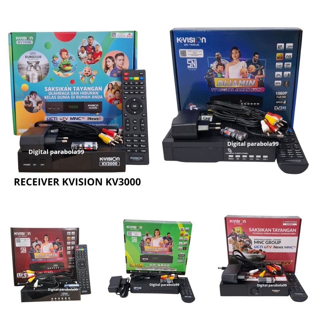 Receiver Kvision - Digital Receiver Kvision - Receiver Kvision Bromo Kv3000/Cartenz/ Gardiner/ Lgsat