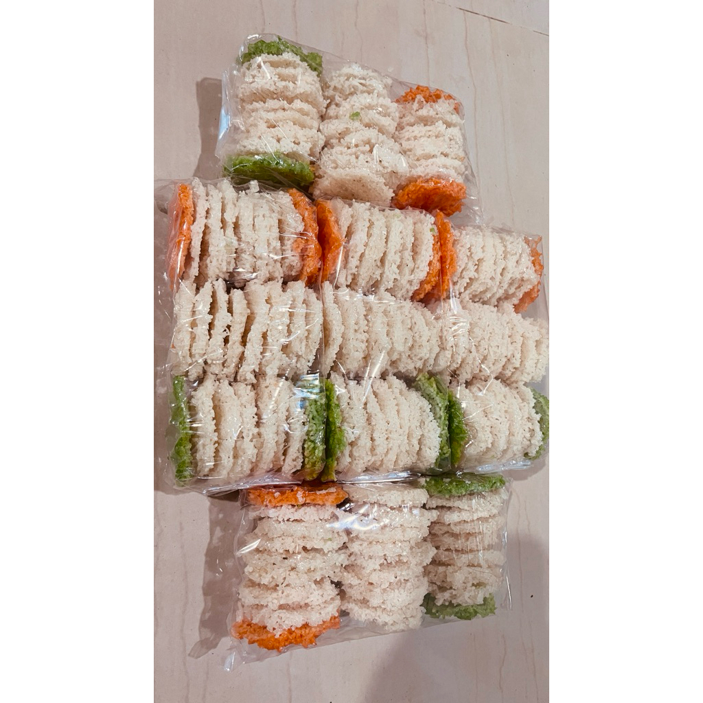 PATHILO/RENGGINANG SINGKONG OLEH-OLEH KHAS GUNUNG KIDUL mentah 1pack isi 25-27 pcs