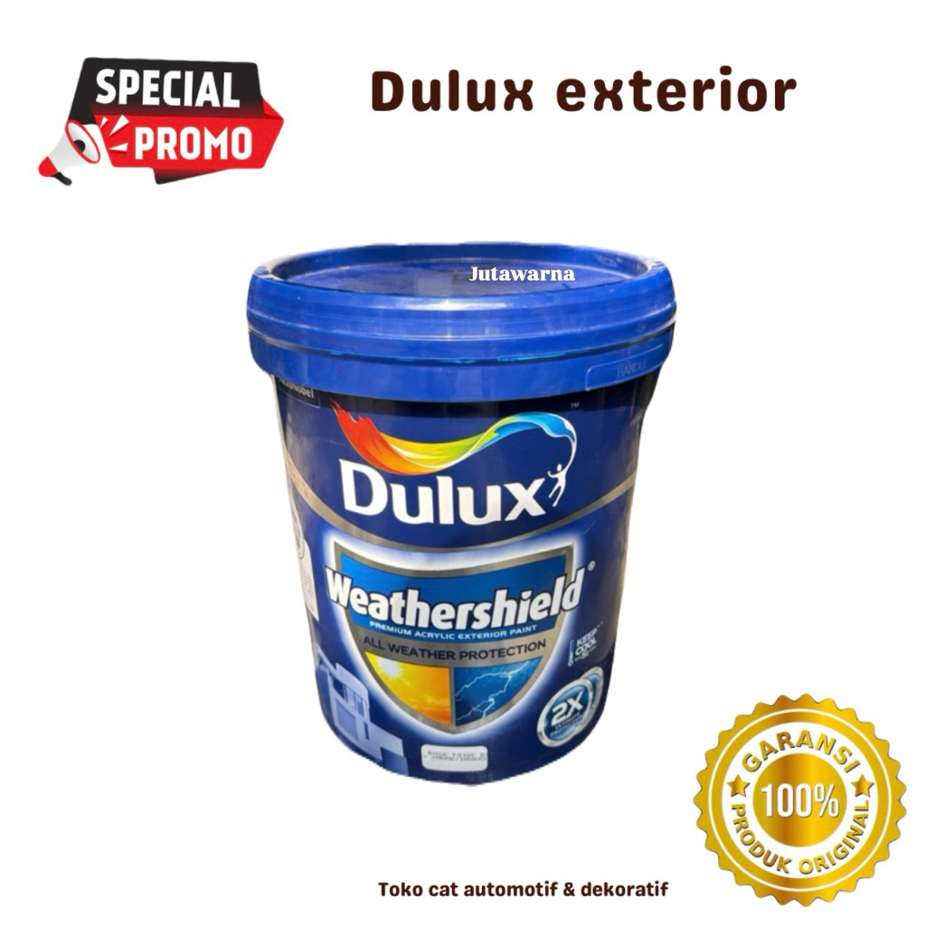 CAT DULUX WEATHERSHIELD 20LTR CAT DINDING EXTERIOR CAT LUAR WHITE