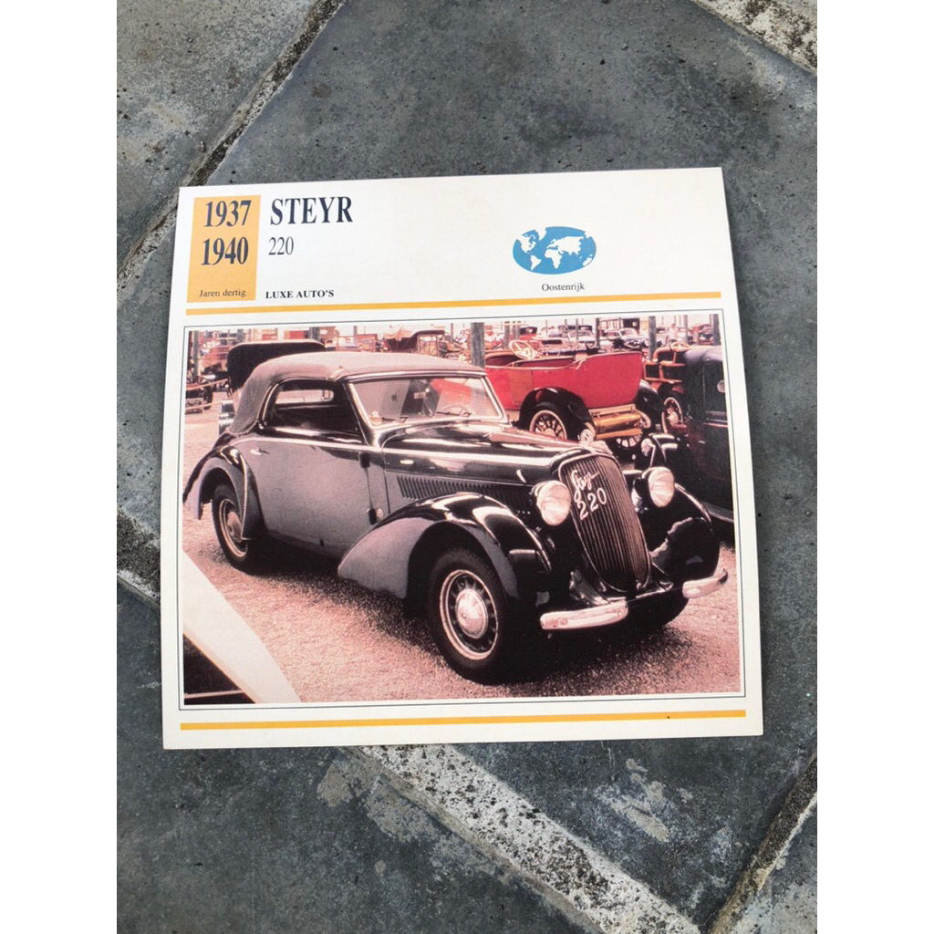 poster antik mobil steyr 1937