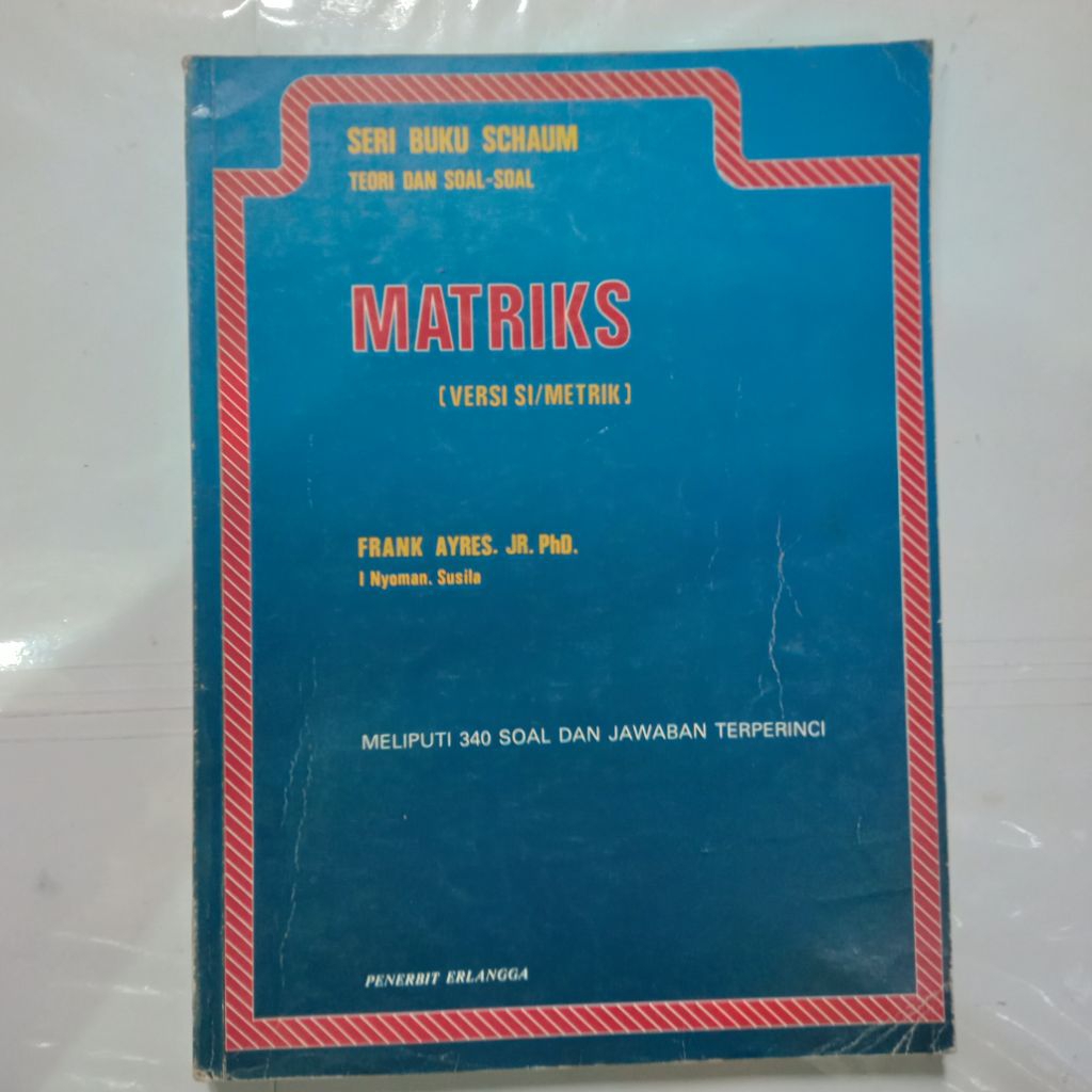 Buku SERI SCHAUM-MATRIKS
