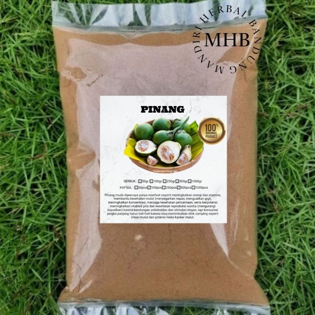 SERBUK BUAH PINANG MUDA GRADE A 1KG