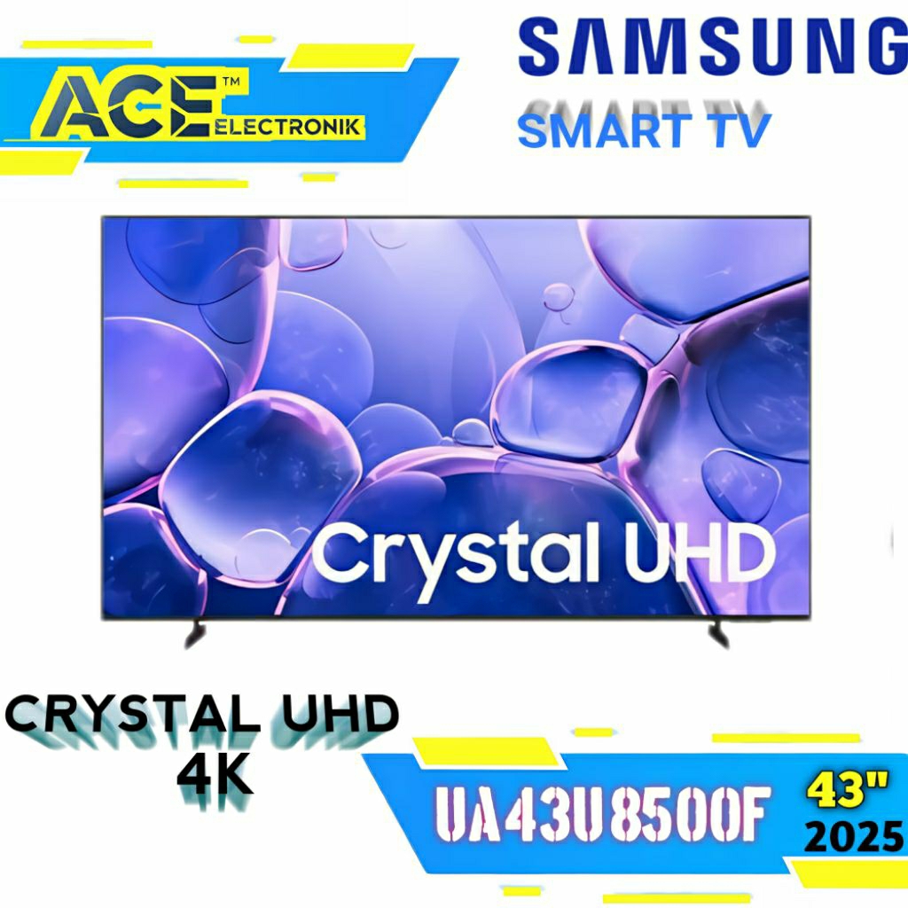 SAMSUNG 43U8500F Smart Digital TV 43 Inch 4K Crystal UHD UA43U8500FKXXD Remote Solar Vision AI U8500